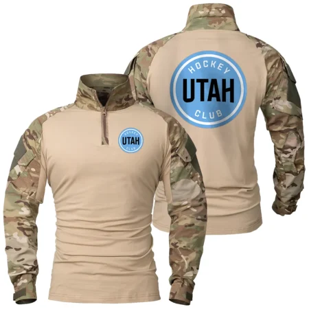 Collection Release Utah Hockey Club National Hockey League Patchable Military Combat Shirt Long Sleeve BLNHL260824A7UHC