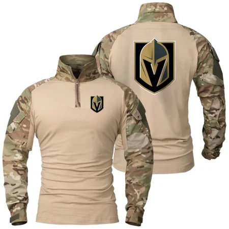 Collection Release Vegas Golden Knights National Hockey League Patchable Military Combat Shirt Long Sleeve BLNHL260824A7VGK