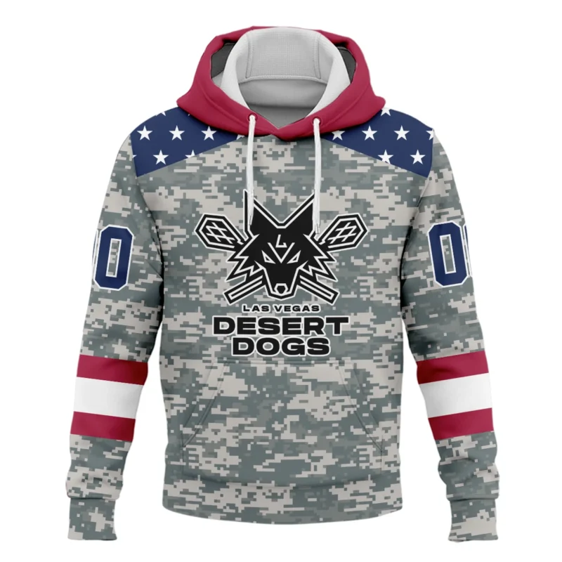 New Release Hoodie Las Vegas Desert Dogs National Lacrosse League All Over Prints HONLL090824A01LVDHD