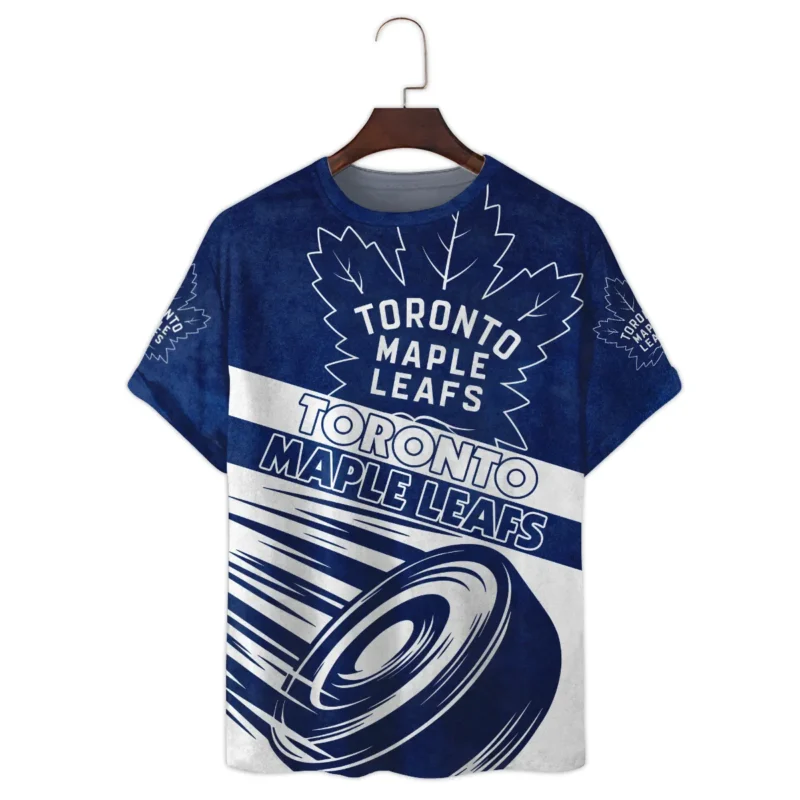 Ice Hockey Puck Toronto Maple Leafs National Hockey League All Over Prints BLNHL020924TMLTS - T Shirt