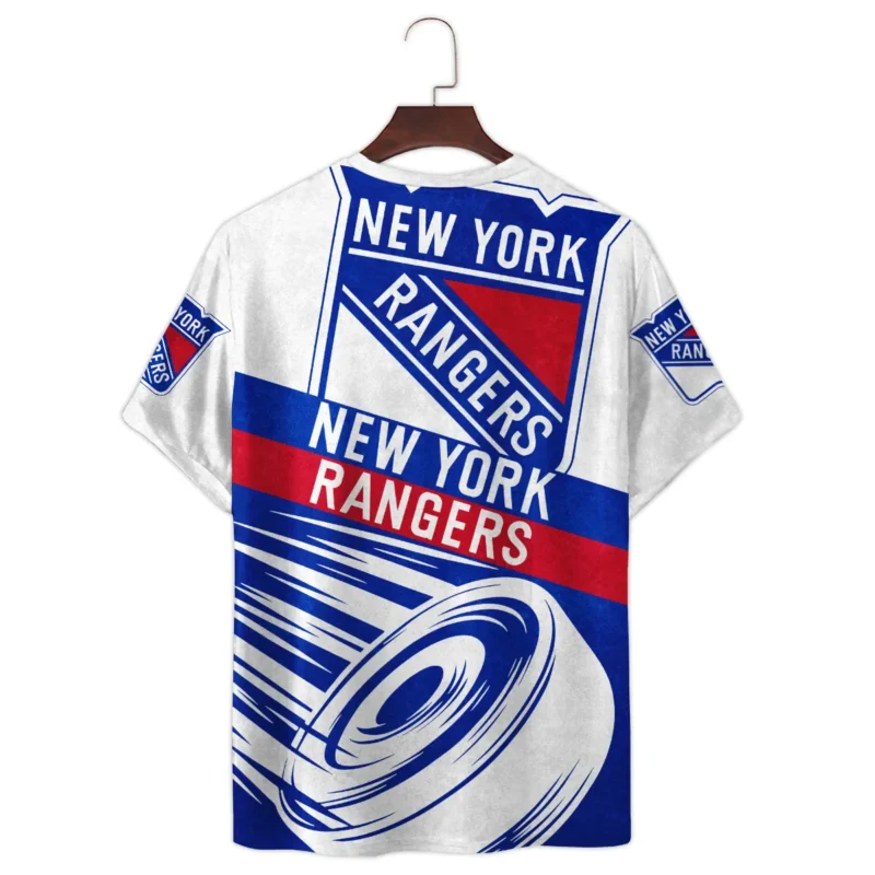 Ice Hockey Puck New York Rangers National Hockey League All Over Prints BLNHL020924NYRTS - T Shirt