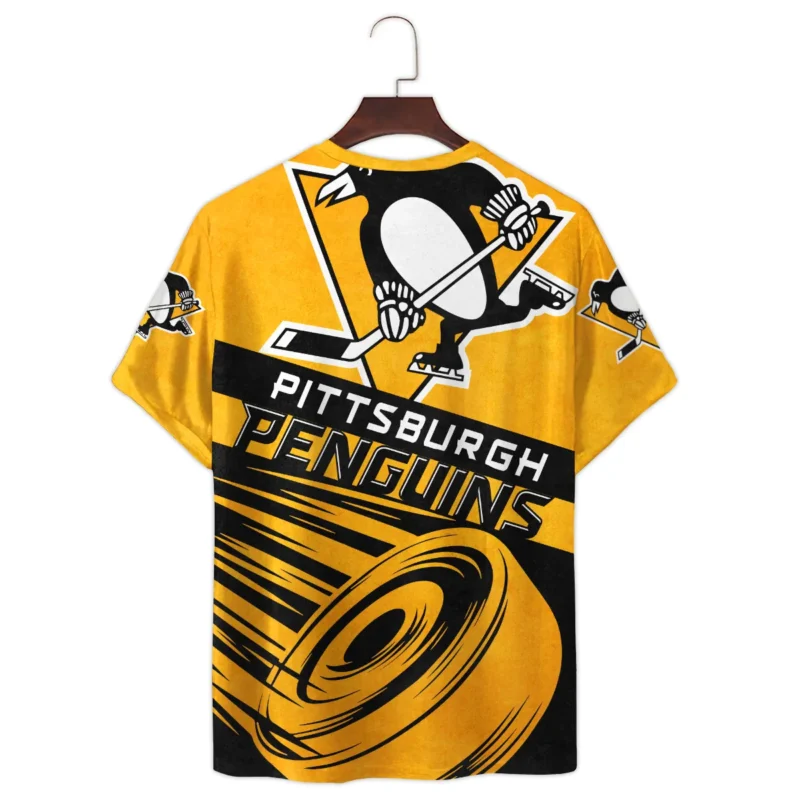 Ice Hockey Puck Pittsburgh Penguins National Hockey League All Over Prints BLNHL020924PPTS - T Shirt