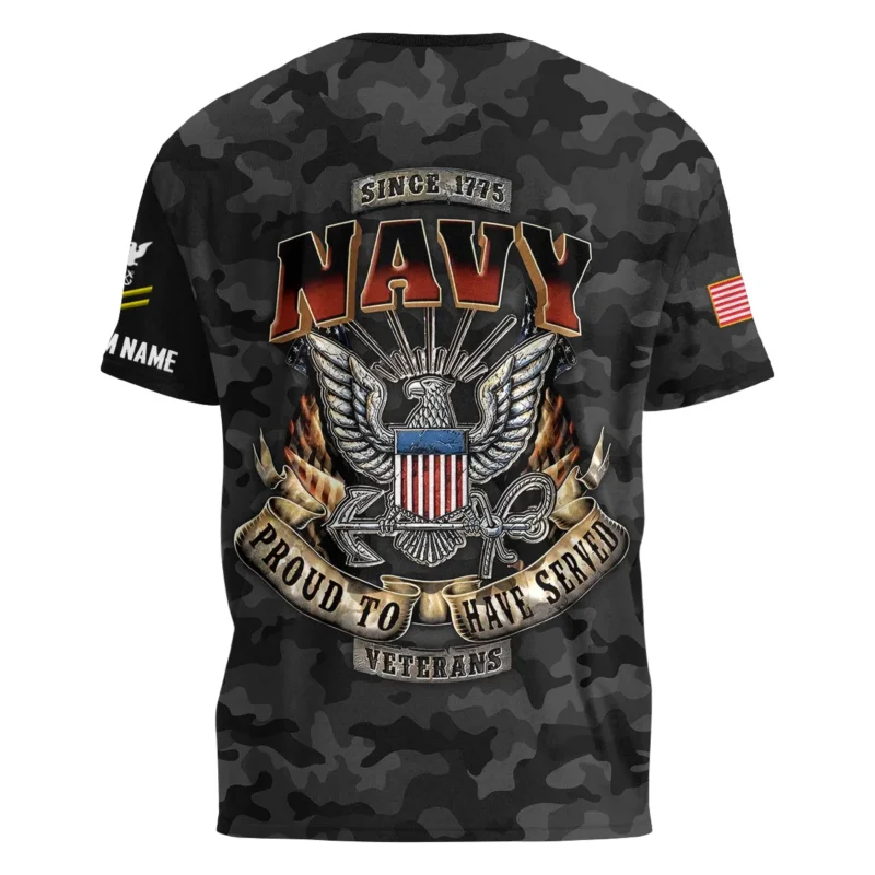 Personalized All Gave Some Some Gave All Veteran U.S. Navy Apparel All Over Prints BLVTR110824A1NV - T Shirt