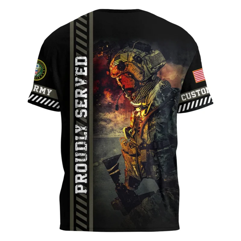 Personalized Proudly Served Veteran U.S. Army Apparel All Over Prints BLVTR130824A1AM - T Shirt