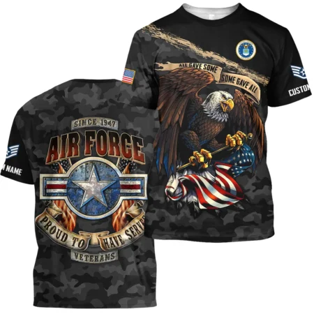 Personalized All Gave Some Some Gave All Veteran U.S. Air Force Apparel All Over Prints BLVTR110824A1AF - T Shirt