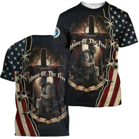 Home Of The Free Because Of The Brave Veteran U.S. Air Force Apparel All Over Prints BLVTR140824A1AF - T Shirt