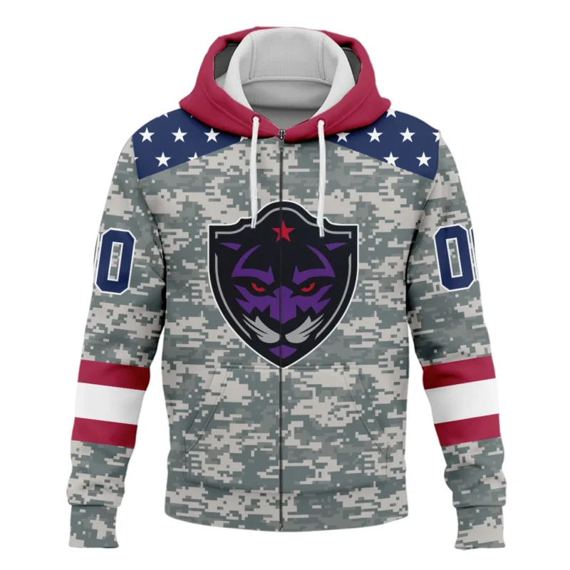 New Release Zipper Hoodie Panther City Lacrosse National Lacrosse League All Over Prints HONLL090824A01PCLZHD