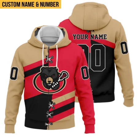 Personalized Gift Zipper Hoodie Ottawa Black Bears National Lacrosse League All Over Prints HONLL120824A02OBBZHD