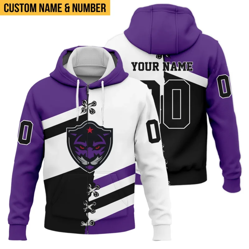 Personalized Gift Zipper Hoodie Panther City Lacrosse National Lacrosse League All Over Prints HONLL120824A02PCLZHD