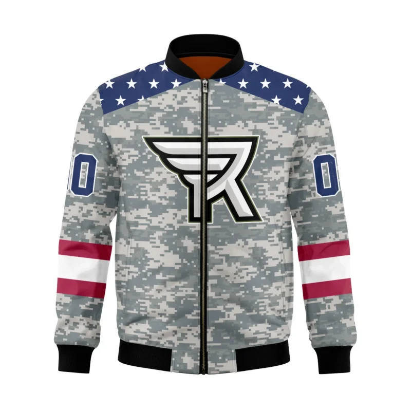 New Release Bomber Jacket  Rochester Knighthawks National Lacrosse League All Over Prints HONLL090824A01ROCBB