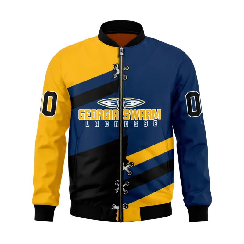 Personalized Gift Bomber Jacket  Georgia Swarm National Lacrosse League All Over Prints HONLL120824A02GEOBB