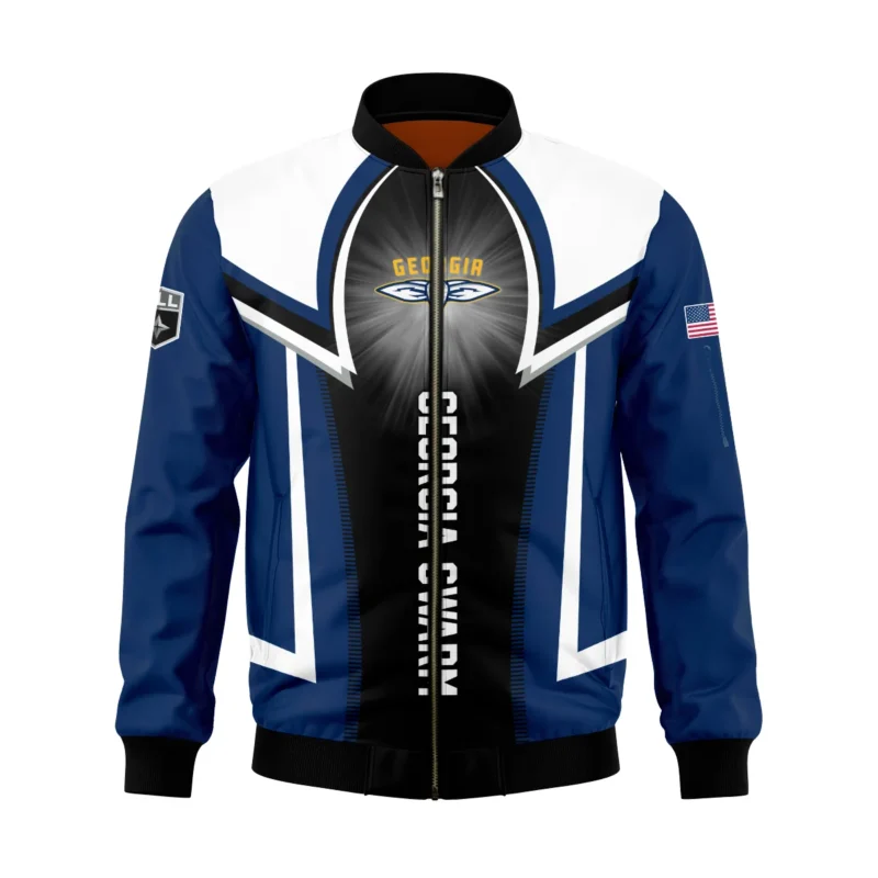 Personalized Gift Bomber Jacket  Georgia Swarm National Lacrosse League All Over Prints HONLL140824A01GEOBB