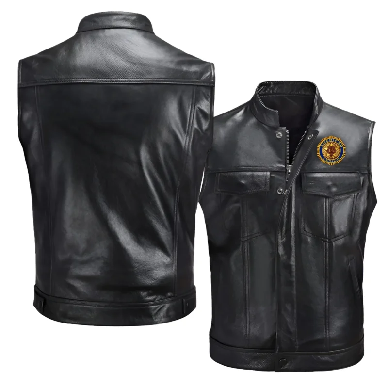 Collection Release American Legion Veteran Zipper Sleeveless Leather Jackets BLVTR230824A5AL