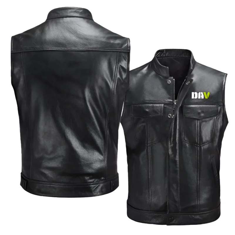 Collection Release Disabled American Veterans Veteran Zipper Sleeveless Leather Jackets BLVTR230824A5DAV