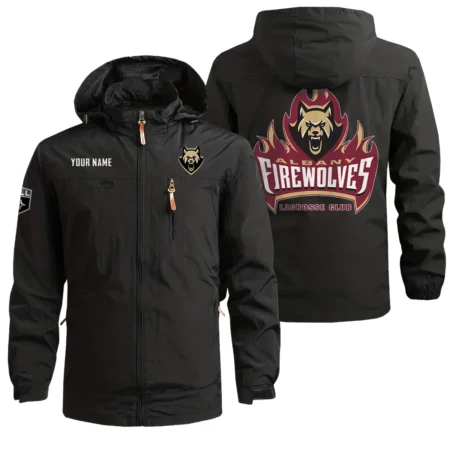 Special Release Albany FireWolves National Lacrosse League Waterproof Outdoor Jacket QTNLL080924A1ALB