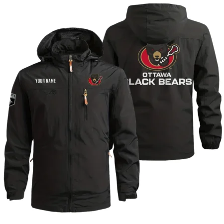 Special Release Ottawa Black Bears National Lacrosse League Waterproof Outdoor Jacket QTNLL080924A1OBB