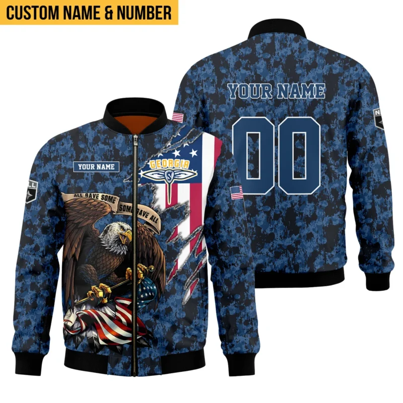 Personalized Gift Bomber Jacket  Georgia Swarm National Lacrosse League All Over Prints HONLL120824A01GEOBB