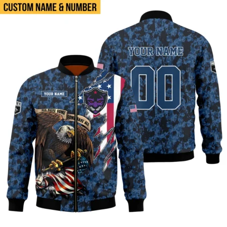 Personalized Gift Bomber Jacket  Panther City Lacrosse National Lacrosse League All Over Prints HONLL120824A01PCLBB