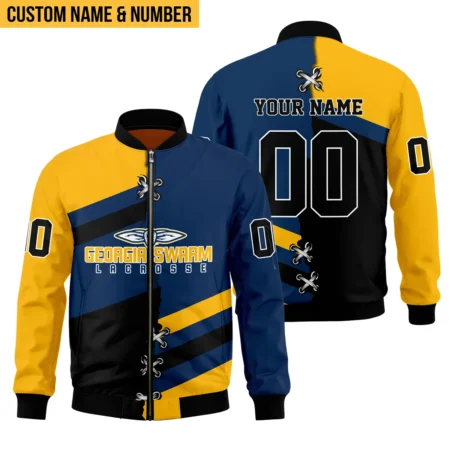 Personalized Gift Bomber Jacket  Georgia Swarm National Lacrosse League All Over Prints HONLL120824A02GEOBB