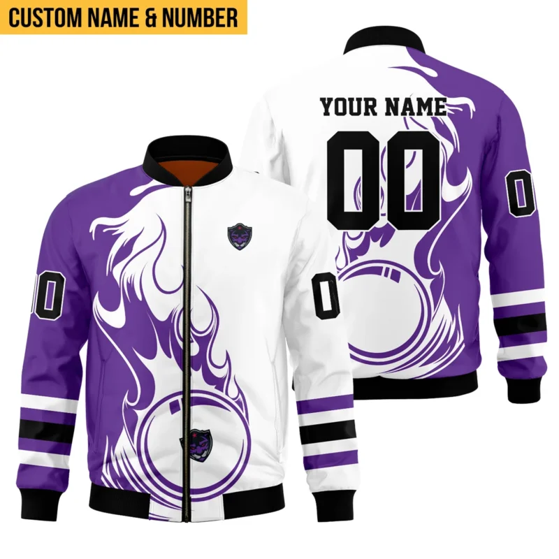 Personalized Gift Bomber Jacket  Panther City Lacrosse National Lacrosse League All Over Prints HONLL130824A01PCLBB