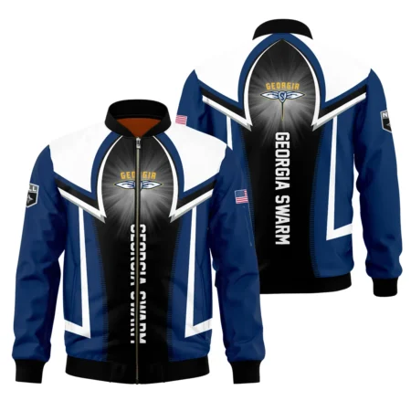 Personalized Gift Bomber Jacket  Georgia Swarm National Lacrosse League All Over Prints HONLL140824A01GEOBB