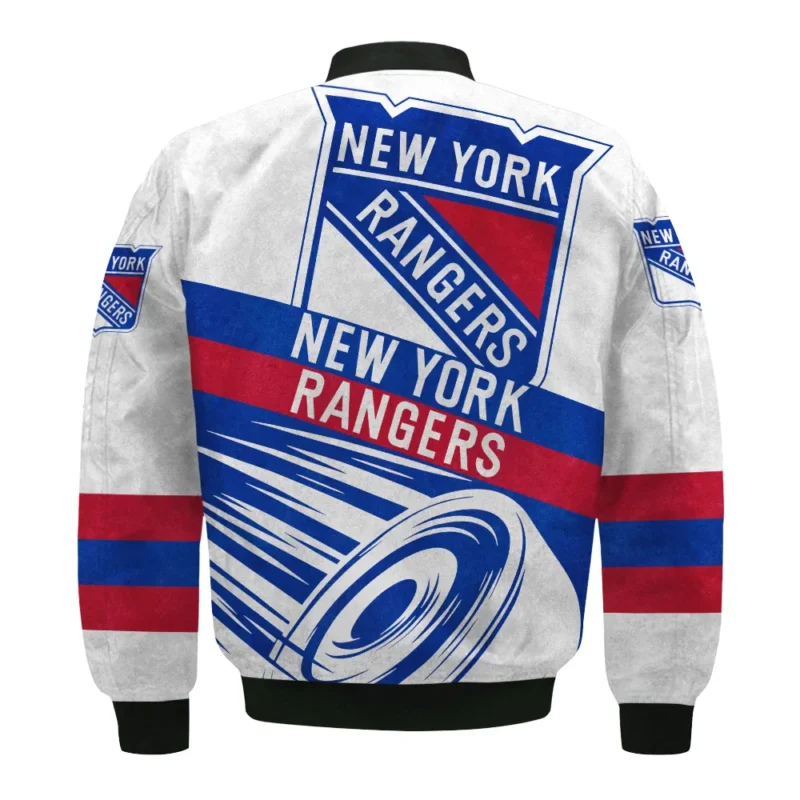 Ice Hockey Puck New York Rangers National Hockey League All Over Prints BLNHL020924NYRBB - Bomber Jacket