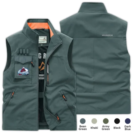 Collection Release Colorado Avalanche National Hockey League Outdoor Vest BLNHL260824A3CA