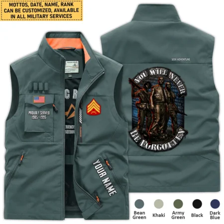 Personalized Gift You Will Never Be Forgotten U.S. Marine Corps Outdoor Vest BLVTR020824A1MC