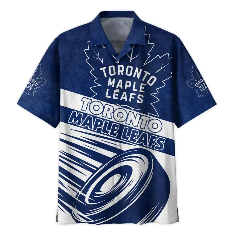 Ice Hockey Puck Toronto Maple Leafs National Hockey League All Over Prints BLNHL020924TMLHW - Hawaiian Shirt