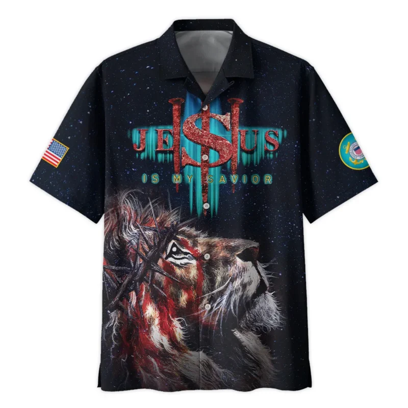 Jesus My Savior Veterans My Brothers U.S. Coast Guard Apparel All Over Prints BLVTR130824A3CG - Hawaiian Shirt