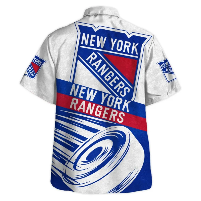 Ice Hockey Puck New York Rangers National Hockey League All Over Prints BLNHL020924NYRHW - Hawaiian Shirt