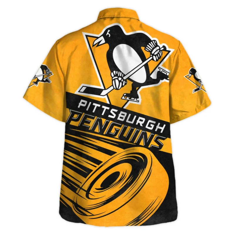 Ice Hockey Puck Pittsburgh Penguins National Hockey League All Over Prints BLNHL020924PPHW - Hawaiian Shirt