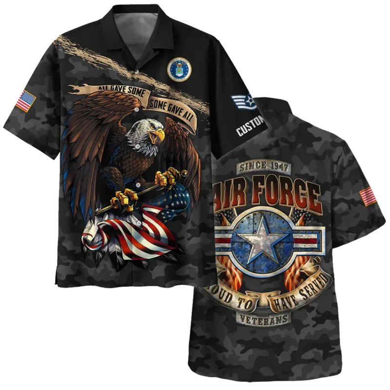 Personalized All Gave Some Some Gave All Veteran U.S. Air Force Apparel All Over Prints BLVTR110824A1AF - Hawaiian Shirt