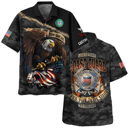 Personalized All Gave Some Some Gave All Veteran U.S. Coast Guard Apparel All Over Prints BLVTR110824A1CG - Hawaiian Shirt