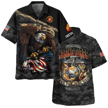 Personalized All Gave Some Some Gave All Veteran U.S. Marine Corps Apparel All Over Prints BLVTR110824A1MC - Hawaiian Shirt