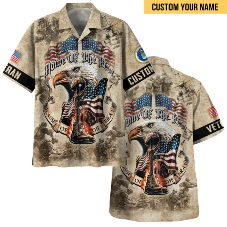 Personalized Home Of The Free Because Of The Brave Veteran U.S. Air Force Apparel All Over Prints BLVTR140824A2AF - Hawaiian Shirt