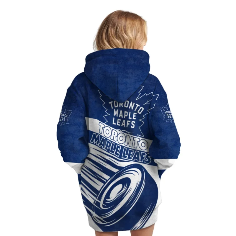 Ice Hockey Puck Toronto Maple Leafs National Hockey League All Over Prints BLNHL020924TMLHDR - Hoodie Dress