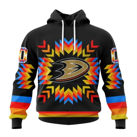 NHL Anaheim Ducks Special Design With Native Pattern,QTNHL080524A1041