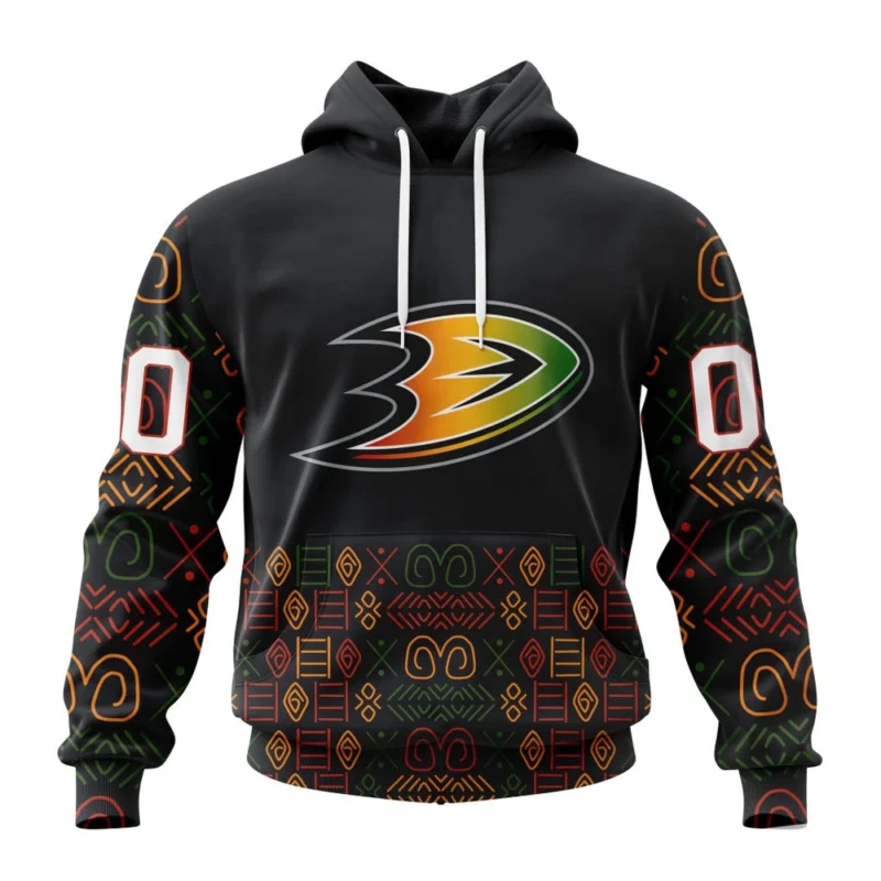 NHL Anaheim Ducks Special Design For Black History Month,QTNHL080524A1073