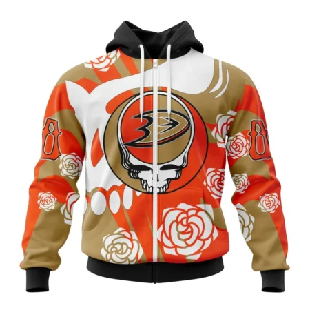 NHL Personalized Name And Number, Anaheim Ducks Special Grateful Dead Design,QTNHL Personalized Name And Number,080524B1291