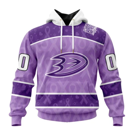 NHL Anaheim Ducks New Lavender Hockey Fight Cancer,QTNHL080524A1497