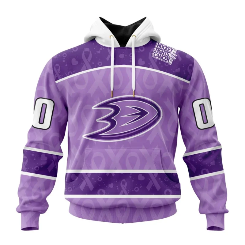 NHL Anaheim Ducks New Lavender Hockey Fight Cancer,QTNHL080524A1497