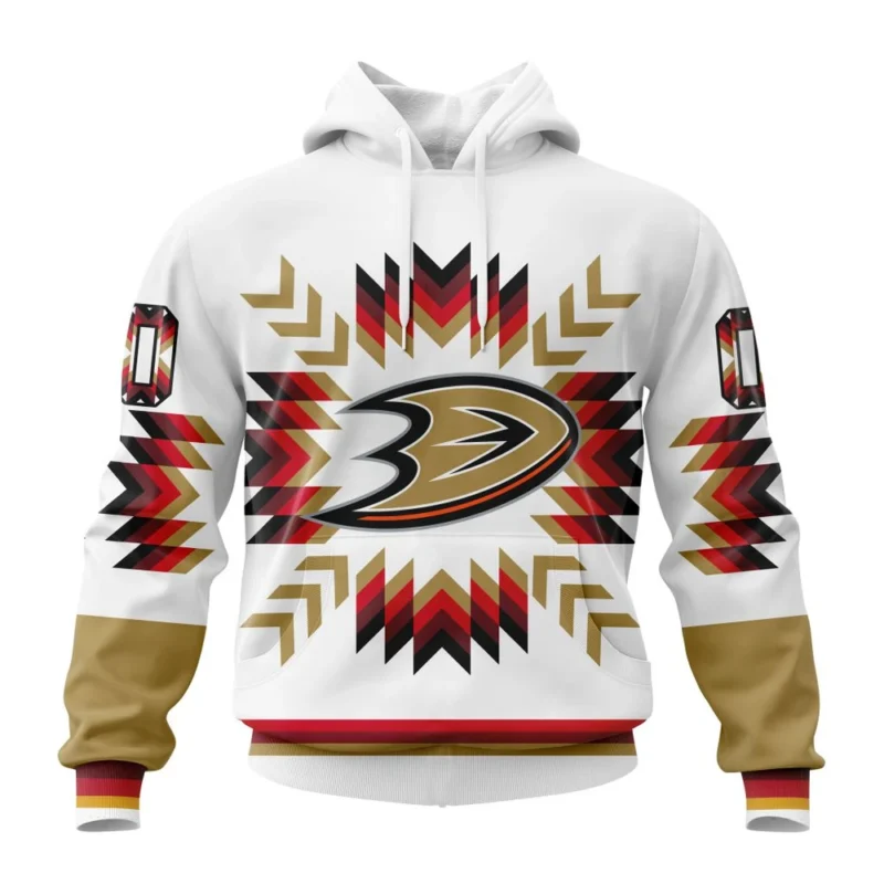 NHL Anaheim Ducks Special Design With Native Pattern,QTNHL080524A1594