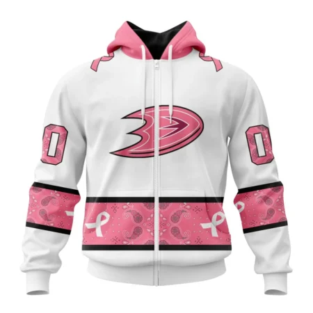 NHL Personalized Name And Number, Anaheim Ducks In Classic Style With Paisley, In October We Wear Pink Breast Cancer,QTNHL Personalized Name And Number,080524B1685