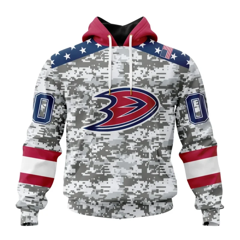 NHL Anaheim Ducks Special Camo Design For Veterans Day,QTNHL080524A1815