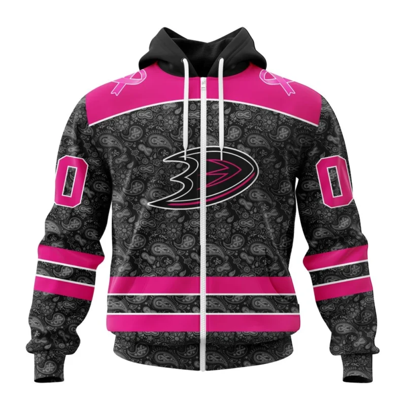 NHL Personalized Name And Number, Anaheim Ducks Special Pink In The Rink Fight Breast Cancer,QTNHL Personalized Name And Number,080524B2095