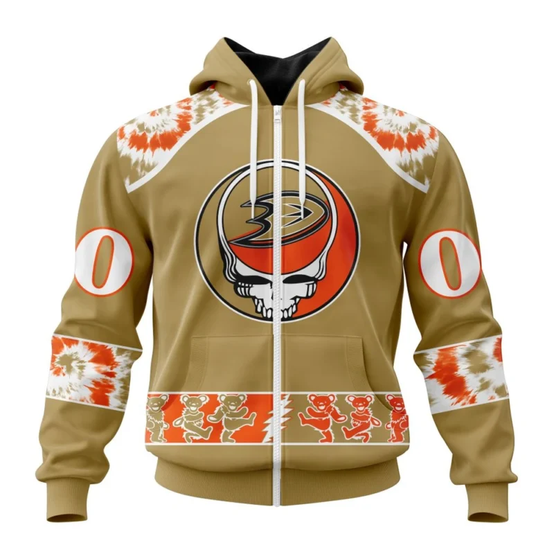 NHL Personalized Name And Number, Anaheim Ducks Special Grateful Dead Design,QTNHL Personalized Name And Number,080524B2198