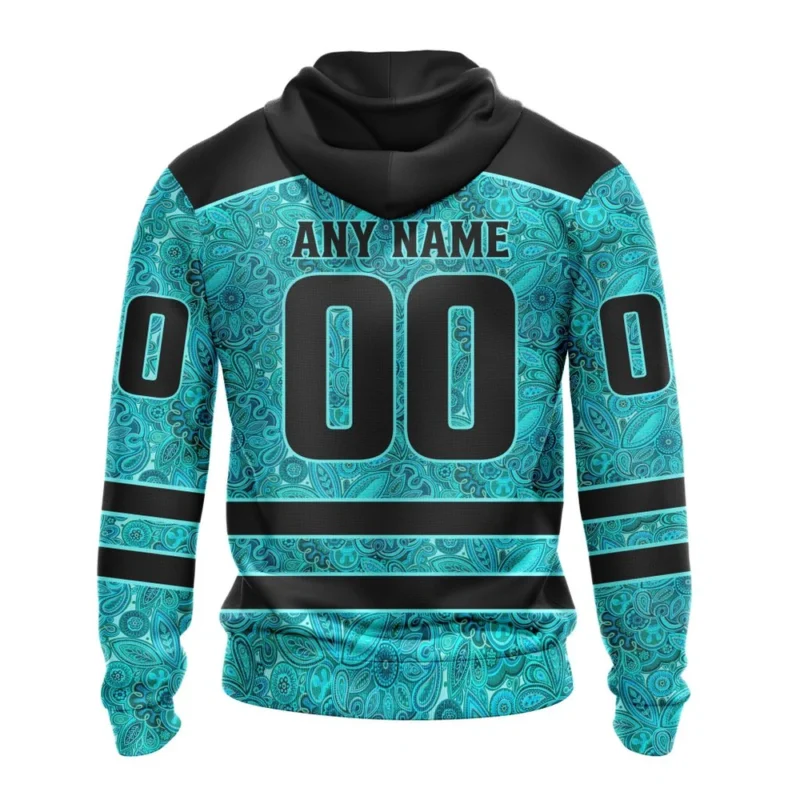 NHL Anaheim Ducks Special Design Fight Ovarian Cancer,QTNHL080524A2433