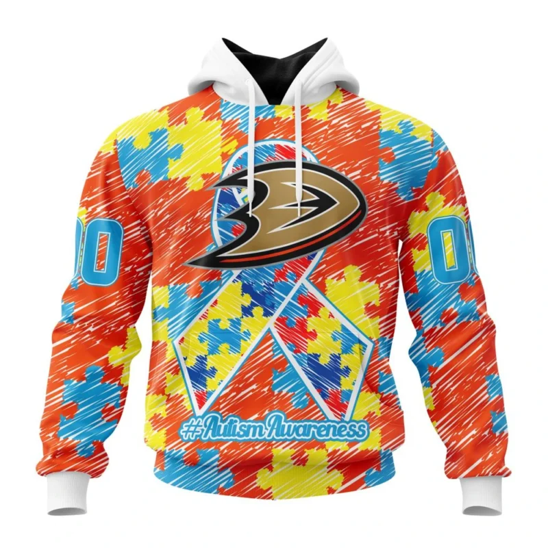 NHL Anaheim Ducks Special Autism Awareness Design,QTNHL080524A2489