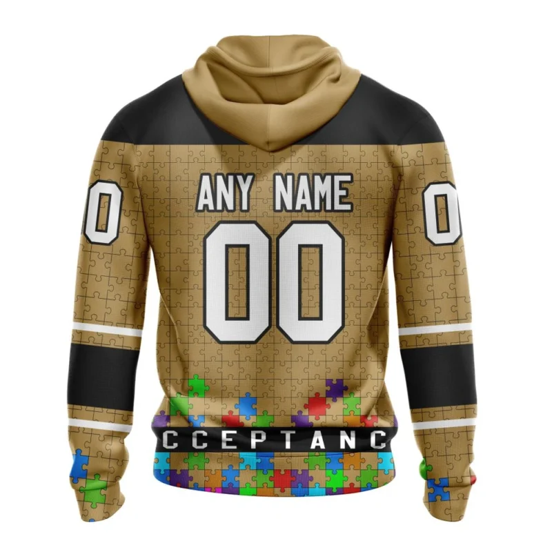 NHL Personalized Name And Number, Anaheim Ducks, Specialized Unisex Kits Hockey Fights Against Autism,QTNHL Personalized Name And Number,080524B2673